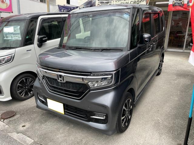 沖縄県の中古車ならＮ－ＢＯＸカスタム Ｇ・Ｌホンダセンシング　２年保証　消耗部品交換（タイヤ＆バッテリー）　バックカメラ　Ｂｌｕｅｔｏｏｔｈ　フルセグナビ　ホンダセンシング　アダブティブクルーズコントロール　パワースライドドア　ＬＥＤヘッドランプ