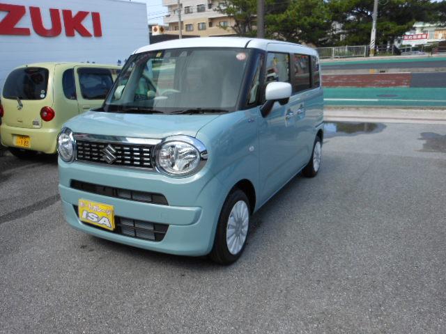 沖縄の中古車 スズキ ワゴンＲスマイル 車両価格 175万円 リ済込 2021(令和3)年 5km ブルーＩＩ