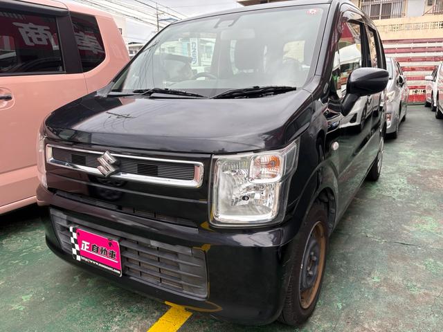 沖縄県の中古車ならワゴンＲ ハイブリッドＦＸ　プッシュスタート　電動格納ミラー　ＡＵＸ　ＣＤ　スマートキー　シートヒーター