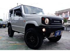 ジムニー XL ハイブリッジファースト前後バンパー・スキッドプレート・リフトアップキット・社外マフラー・専用シートカバー 中古車画像