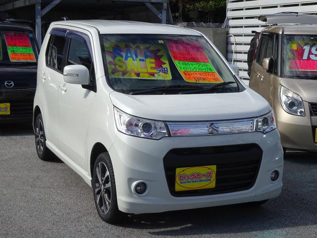 沖縄の中古車 スズキ ワゴンＲスティングレー 支払総額 65万円 リ済込 2014(平成26)年 7.0万km パールホワイト