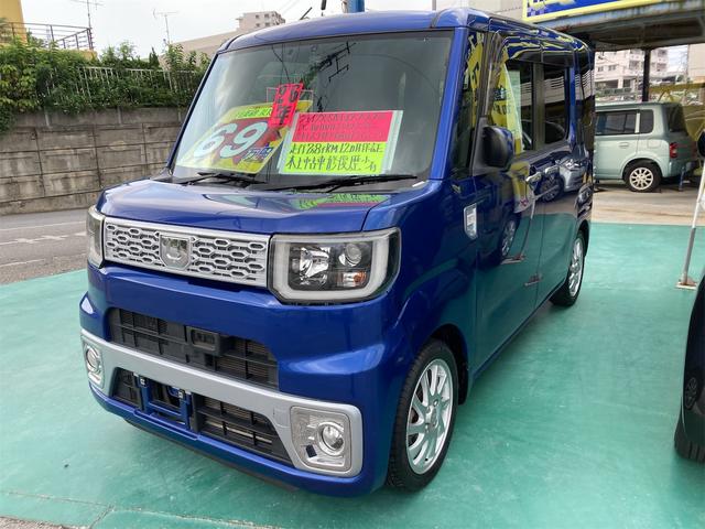 沖縄県沖縄市の中古車ならウェイク Ｘ　ＳＡ　インタークーラー　ターボ　ナビ　ＴＶ　ＤＶＤ　ブルートゥース　アルミ　左側オートスライドドア　前後ドラレコ