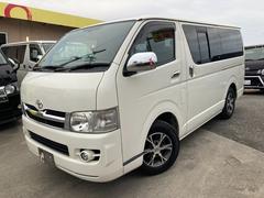 レジアスエースバン ロングスーパーGL 社外ナビ フリップダウンモニター 純正アルミホイル 中古車画像