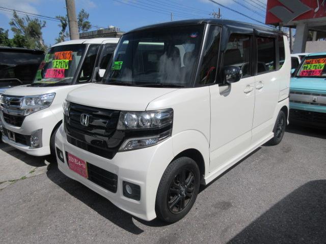 沖縄県の中古車ならＮ－ＢＯＸカスタム ２トーンカラースタイル　Ｇ・Ｌパッケージ　バックカメラ　ドラレコ