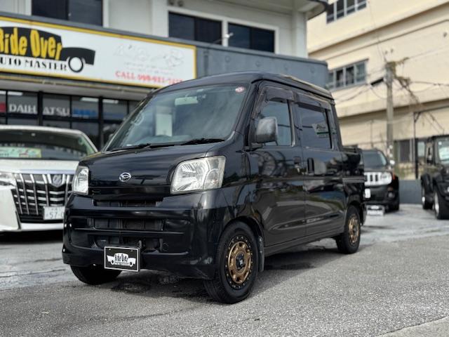 沖縄県の中古車ならハイゼットカーゴ デッキバンＧ　社外１３インチアルミ　社外サス　社外ＳＤナビ　地デジ　キーレス　ＥＴＣ　パワーウインド