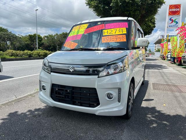 沖縄県沖縄市の中古車ならスペーシアカスタム ＸＳリミテッド　社外ホイール、アイドリングストップ、衝突被害軽減装置、両側パワースライド、プッシュスタート