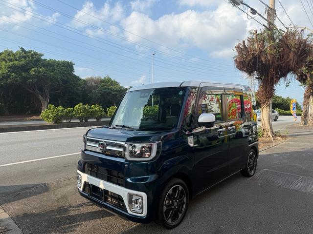 沖縄県の中古車ならウェイク ＧターボリミテッドＳＡＩＩＩ　スマートキー　プッシュスタート　格納ミラー　両側パワースライドドア　衝突防止軽減装置　横滑り防止装置　アイドリングストップ