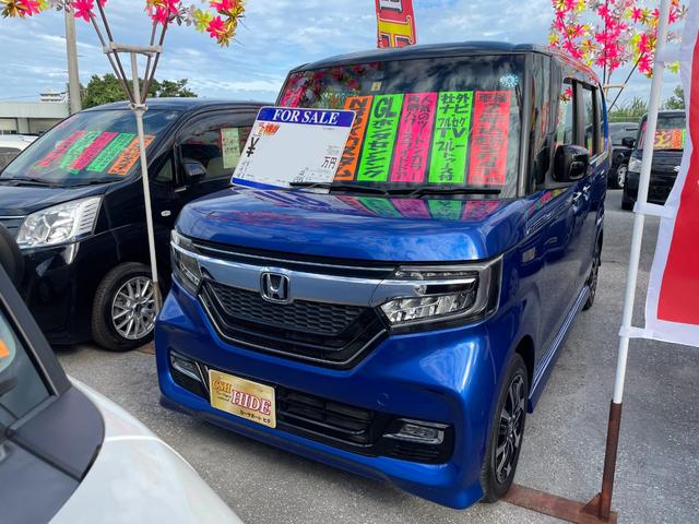 沖縄県沖縄市の中古車ならＮ－ＢＯＸカスタム Ｇ・Ｌホンダセンシング　両側パワースライドドア　社外フルセグナビ　Ｂｌｕｅｔｏｏｔｈ