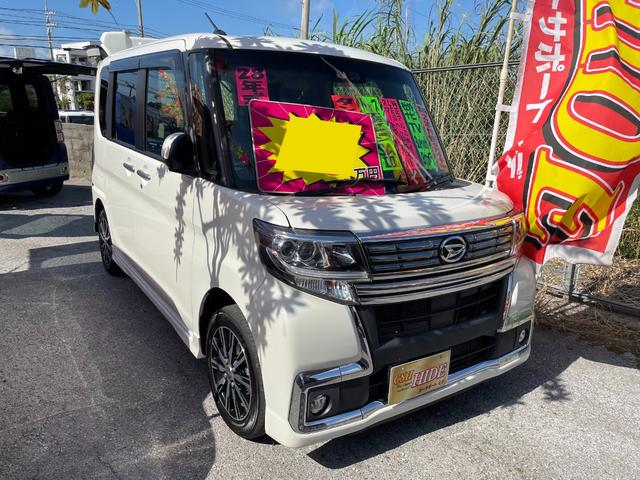 沖縄県の中古車ならタント カスタムＸ　トップエディションＳＡＩＩＩ　社外ナビＴＶ　ブルートゥース　バックモニター