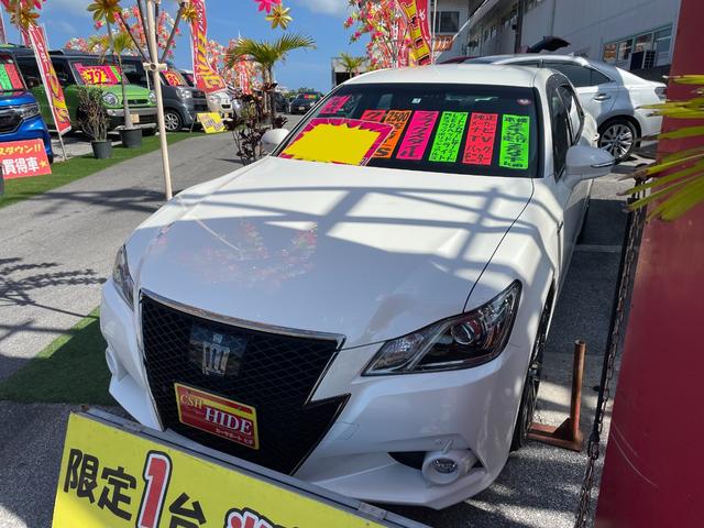 沖縄県の中古車ならクラウンハイブリッド アスリートＳ　ブラックスタイル　純正ナビＴＶ　バックモニター