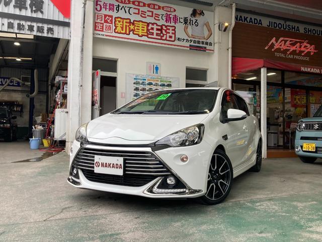 沖縄県の中古車ならアクア Ｇ　Ｇ’ｓ　トヨタセーフティセンス　純正ナビ　フルセグＴＶ　バックカメラ　ドライブレコーダー　ビルドインＥＴＣ　ＬＥＤヘッドランプ