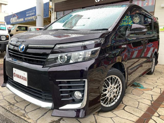 沖縄県の中古車ならヴォクシー ハイブリッドＺＳ　煌ＩＩ　ナビ　ＴＶ　バックカメラ　Ｂｌｕｅｔｏｏｔｈ　両側パワースライドドア　ＥＴＣ　キーレスプッシュ