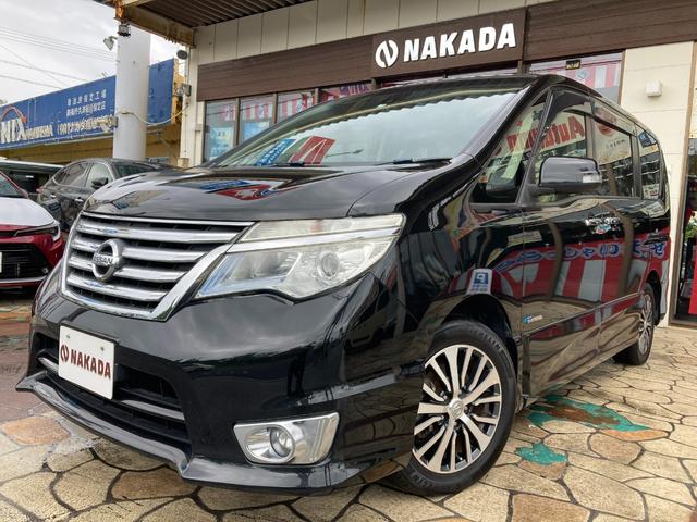 沖縄県うるま市の中古車ならセレナ ハイウェイスターＧ　Ｓ－ハイブリッド　純正エアロ　専用アルミホイール　両側パワースライドドア　キーフリー　プッシュスタート　オートクルーズ　シートリフター　ウォークスルー　ナビ　ＴＶ　Ｂｌｕｅｔｏｏｔｈ