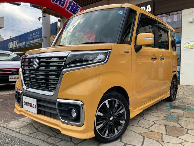 沖縄の中古車 スズキ スペーシアカスタム 支払総額 128.7万円 リ済込 2018(平成30)年 7.2万km アクティブイエロー