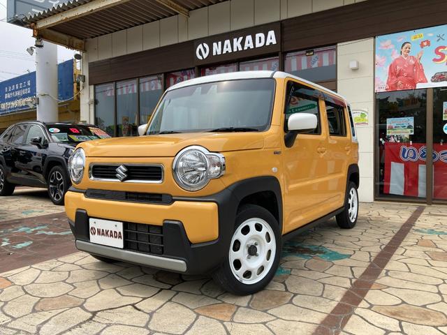 沖縄の中古車 スズキ ハスラー 支払総額 129.5万円 リ済込 2020(令和2)年 6.8万km アクティブイエロー×ホワイト