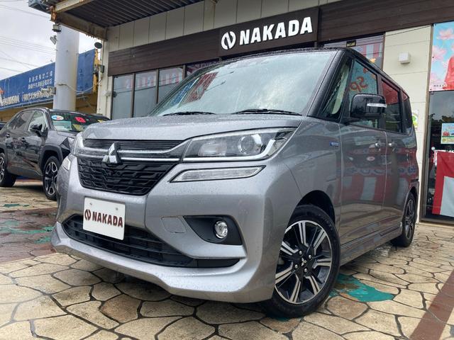 沖縄県の中古車ならデリカＤ：２ カスタムハイブリッドＭＶ　全方位カメラパッケージ　ナビ　ＥＴＣ　Ｂｌｕｅｔｏｏｔｈ　全方位カメラ　クリアランスソナー　オートクルーズ　両側パワースライドドア　キーレスプッシュスタート　ＬＥＤヘッドライト　シートリフター　純正フルエアロ　純正アルミ