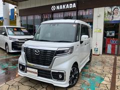 フレアワゴンカスタムスタイル ハイブリッドXS LEDヘッドライト 両側パワースライドドア サーキュレーター 純正アルミホイール ウィンカーミラー 中古車画像