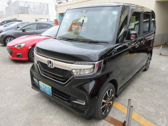 沖縄県うるま市の中古車ならＮ－ＢＯＸカスタム Ｇ・Ｌホンダセンシング　ナビ・フルセグＴＶ・Ｂｌｕｅｔｏｏｔｈ・バックモニター・ＤＶＤビデオ・ＥＴＣ・車線逸脱警報・ロールサンシェード