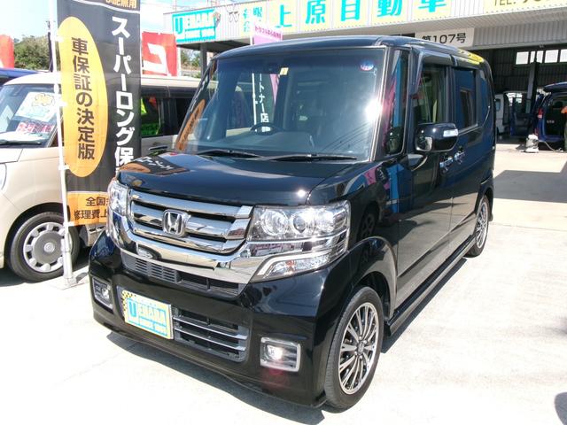 沖縄の中古車 ホンダ Ｎ－ＢＯＸカスタム 支払総額 85万円 リ済込 2016(平成28)年 9.3万km ブラック