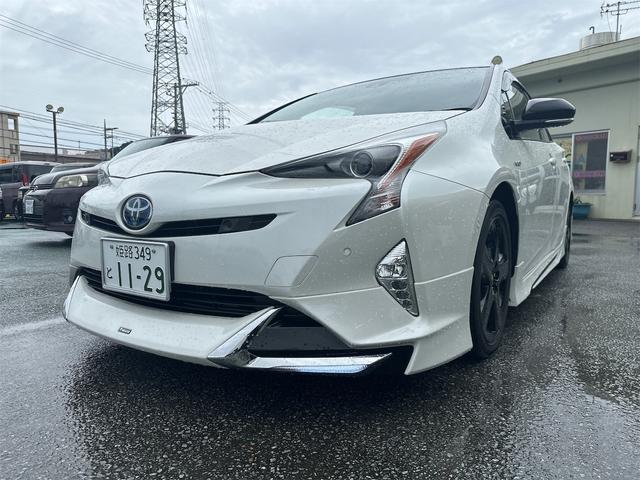 沖縄県の中古車ならプリウス Ａプレミアム　ツーリングセレクション　１２．３インチナビテレビ　ヘッドアップディスプレイ　クルーズコントロール　ホワイトレザーシート　バックモニター　ブラインドスポットモニター