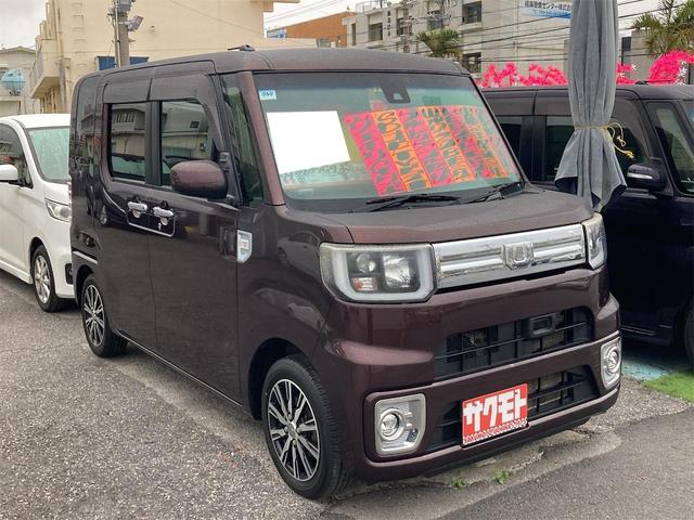 沖縄県沖縄市の中古車ならウェイク ＧターボＳＡＩＩ　ナビ　両側パワースライドドア　プッシュスタート　アイドリングストップ　スマートキー　アルミホイール　衝突被害軽減システム　ＬＥＤライト