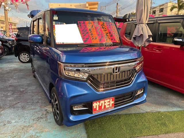 沖縄県の中古車ならＮ－ＢＯＸカスタム Ｇ・Ｌホンダセンシング　ナビ　ＥＴＣ　プッシュスタート　キーレスエントリー　左側パワースライドドア　衝突被害軽減システム