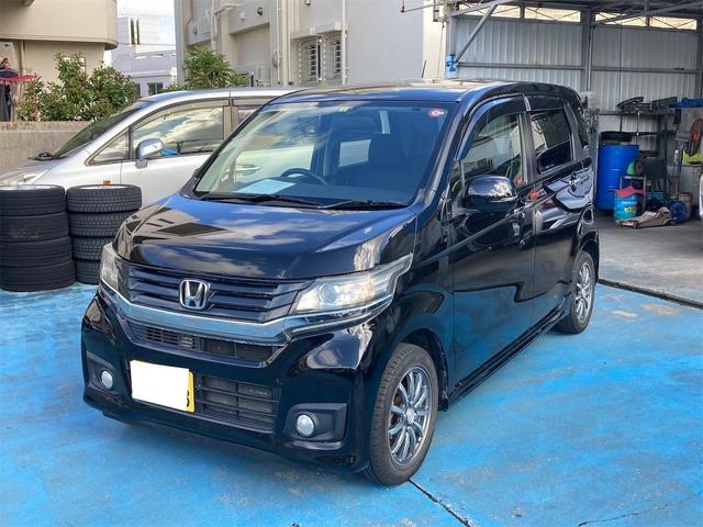 沖縄の中古車 ホンダ Ｎ－ＷＧＮカスタム 支払総額 62万円 リ済込 2014(平成26)年 8.5万km ブラック