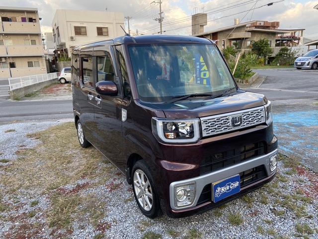 沖縄の中古車 ダイハツ ウェイク 支払総額 74万円 リ未 2015(平成27)年 メータ交換18.7万km ブラウン