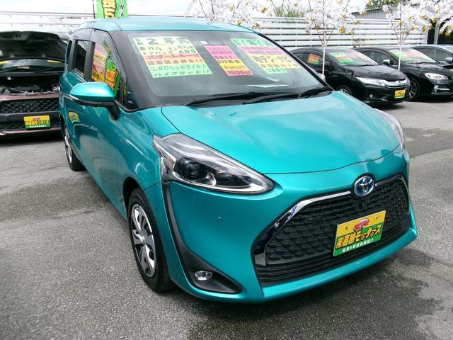 沖縄県の中古車ならシエンタ ハイブリッドＧ　クエロ　衝突被害軽減ブレーキ搭載　両側オートスライドドア　前後ドライブレコーダー　全方位モニター　コーナーセンサー　地デジナビ