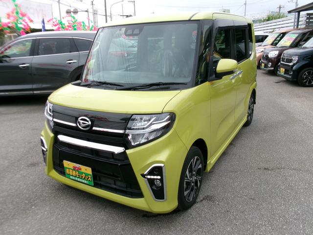 沖縄の中古車 ダイハツ タント 支払総額 128万円 リ済込 2019(令和1)年 2.1万km マスタードイエローマイカメタリック