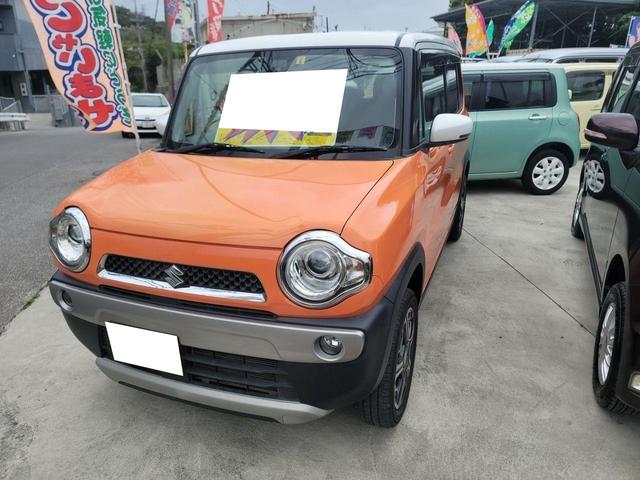 沖縄県の中古車ならハスラー Ｘ　社外ナビ．フルセグＴＶ．セーフティサポート純正１５インチアルミホイール