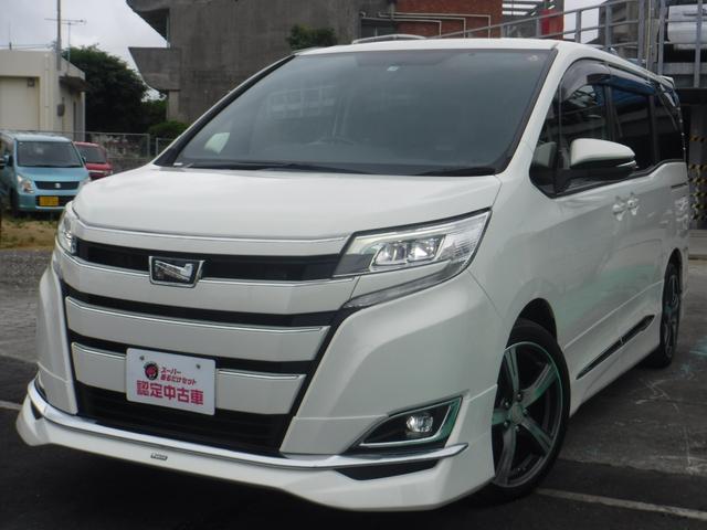沖縄県の中古車ならノア Ｘ　モデリスタエアロ・ワンオーナ車・ＬＥＤヘッドライト・フルセグＴＶナビ・バックカメラ・Ｂｌｕｅｔｏｏｔｈオーディオ・社外１８インチアルミホイール