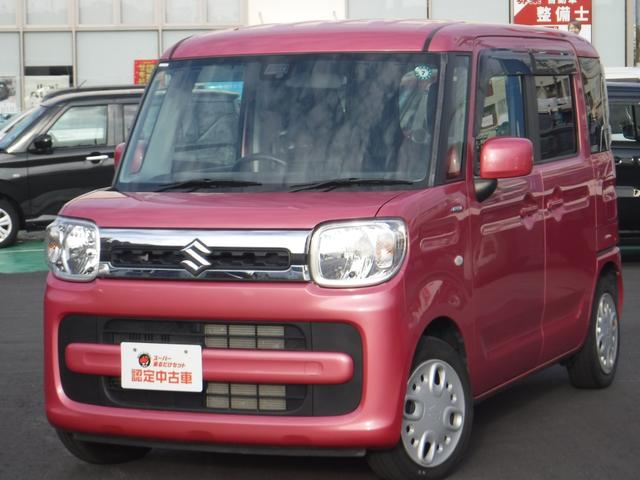 沖縄県の中古車ならスペーシア ハイブリッドＸ　ワンオーナ車・走行３２，０００Ｋｍ・整備記録・フルセグＴＶナビ・Ｂｌｕｅｔｏｏｔｈオーディオ・リアサーキュレーター・プッシュスタート・左右パワースライドドア