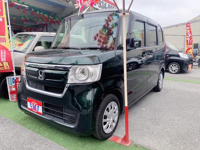 沖縄の中古車 ホンダ Ｎ－ＢＯＸ 車両価格 ASK リ済込 2019(令和1)年 2.6万km ブリティッシュグリーンパール