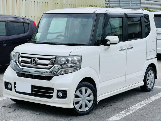 沖縄の中古車 ホンダ Ｎ－ＢＯＸカスタム 支払総額 87万円 リ済込 2016(平成28)年 12.8万km パールホワイト