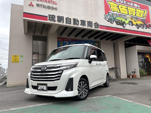 沖縄県の中古車ならトール カスタムＧ　バックモニター付き　両側パワースライドドア　スマートアシスト　コーナーセンサー　アイドリングストップ　衝突軽減ブレーキ付き　ＥＴＣ