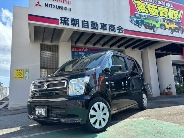 沖縄の中古車 スズキ ワゴンＲ 支払総額 89万円 リ済込 2018(平成30)年 3.3万km ブラック