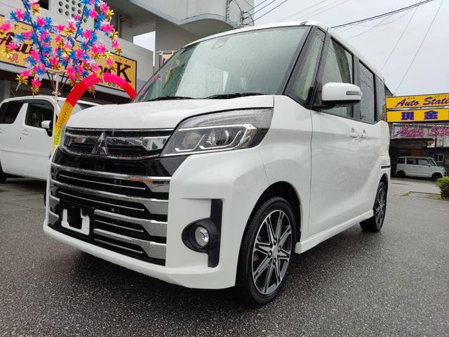 沖縄県の中古車ならｅＫスペースカスタム カスタムＴ　ｅ－アシスト　カスタムＴ　ｅ－アシスト　ナビ　ＴＶ　Ｂｌｕｅｔｏｏｔｈ　両側パワースライドドア