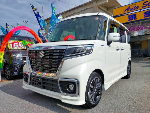 沖縄県の中古車ならスペーシアカスタム ハイブリッドＸＳ　ハイブリッドＸＳ　両側パワースライドドア　ナビ　ＴＶ　Ｂｌｕｅｔｏｏｔｈ