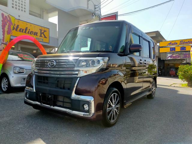 沖縄県糸満市の中古車ならタント カスタムＸ　トップエディションＳＡＩＩＩ　カスタムトップエディションＳＡＩＩＩ　両側パワースライドドア　ナビ　ＴＶ