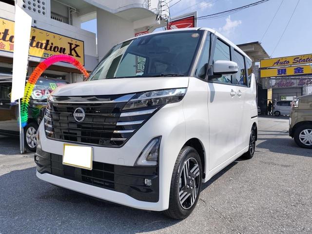 沖縄県の中古車ならルークス ハイウェイスター　Ｘ　両側パワースライドドア・ドライブレコーダー・Ｂｌｕｅｔｏｏｔｈ・バックカメラ・フロントカメラ・サイドカメラ・全周囲カメラ・ベンチシート・フルフラット・キーレスエントリー・スマートキー