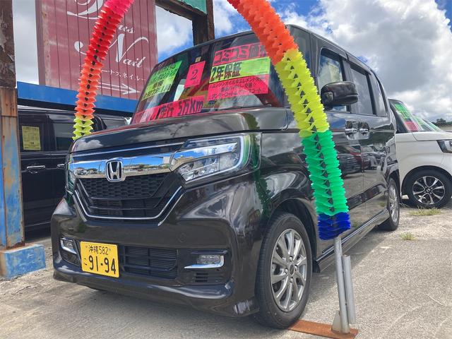 沖縄県の中古車ならＮ－ＢＯＸカスタム Ｇ・Ｌホンダセンシング　Ｇ・Ｌホンダセンシング　純正ナビ　フルセグＴＶ　ＤＶＤ　Ｂｌｕｅｔｏｏｔｈ　ＥＴＣ　ドライブレコーダー　純正アルミ　純正エアロ　プッシュスタート　両側パワースライドドア