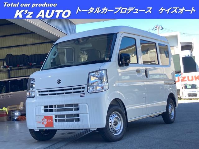 スズキ エブリイ ＰＡリミテッド　セーフティサポート装着車　クリアランスソナー　アイドリングストップ　フルフラットシート　両側スライドドア