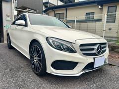Cクラスステーションワゴン C250 ステーションワゴン スポーツ 赤本革シート シートヒーター パワーシート クルーズコントロール パーキングアシスト 障害物センサー 衝突被害軽減ブレーキ 過給器設定モデル ETC 中古車画像