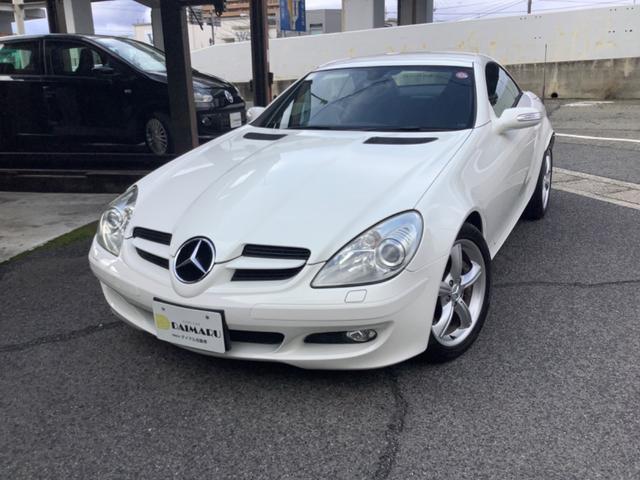 メルセデス・ベンツ ＳＬＫ ＳＬＫ３５０　禁煙車・ケンウッドナビＴＶキャンセラー付・バックモニター・黒革シートヒーターメモリーパワーシート・エアースカーフ・ブリヂストンレグノタイヤ４本・管理ユーザー下取車・ハンマーカートンサウンド