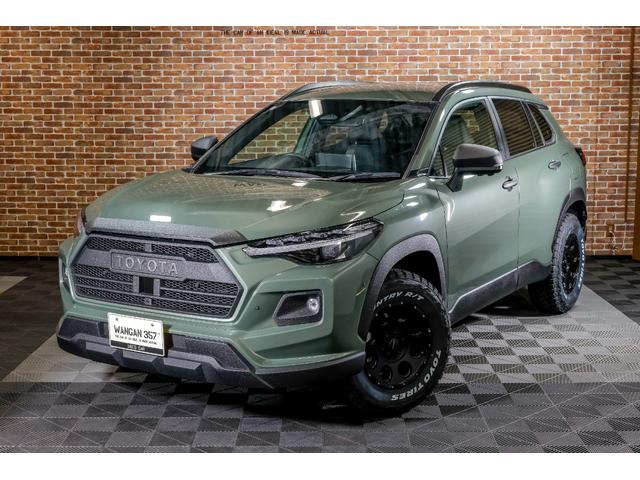 ＲＡＶＣＲＯＳＳフロントフェイスキット スズキ純正アイビーグリーンメタリック全塗装１６インチタイヤホイール装着