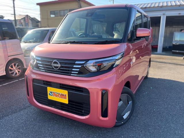 ルークス Ｓ　届出済未使用車　衝突軽減ブレーキ　禁煙車　両側スライド　アイドリングＳ　盗難防止　ベンチシート　パワーステアリング　パワーウィンドー　エアコン　サイドエアＢ　衝突安全ボディ　エアバック　記録簿（1枚目）