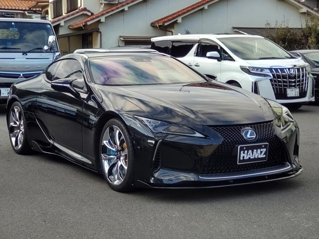 ＬＣ ＬＣ５００　Ｌパッケージ　オーカーインテリア／マークレビンソン／２１インチホイール／ＨＵＤ／パワークラフトマフラー／エイムゲインエアロ／デジタルインナーミラー／前後ドライブレコーダー／ＴＲＤドアミラカバー／カスタムブレーキ（1枚目）