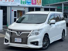 日産　エルグランド　２５０ハイウェイスターＳホワイトレザーアーバンクロム　距離無制限１年保証付　純正エアロ　本革