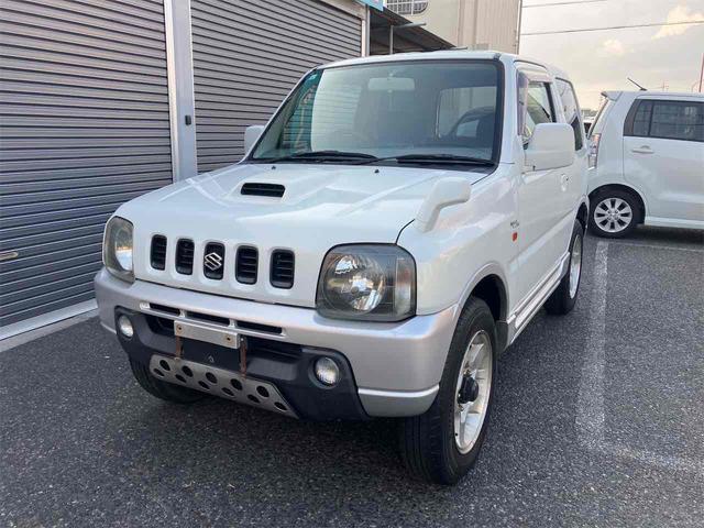ジムニー ワイルドウインド　４ＷＤ　キーレスエントリー　ＡＴ　ＡＢＳ　ＣＤ　ＭＤ　カセット　アルミホイール　衝突安全ボディ　エアコン　パワーウィンドウ（1枚目）